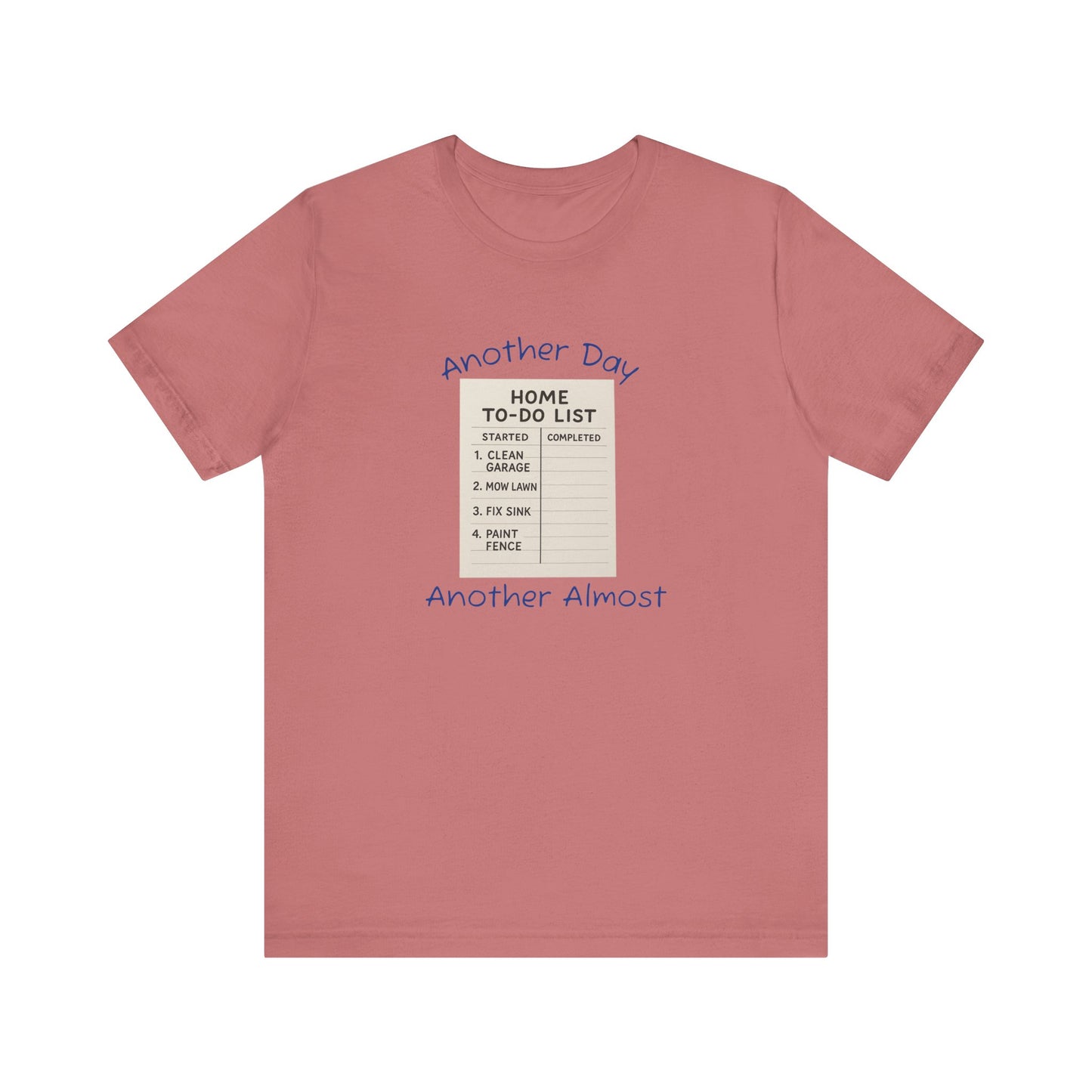 Unisex To-Do List Tee, Casual Motivation Shirt, Daily Reminder Top, Gift for Busy Days, Relaxed Fit Graphic Tee