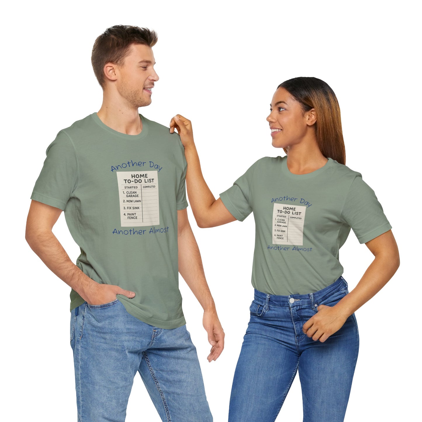 Unisex To-Do List Tee, Casual Motivation Shirt, Daily Reminder Top, Gift for Busy Days, Relaxed Fit Graphic Tee