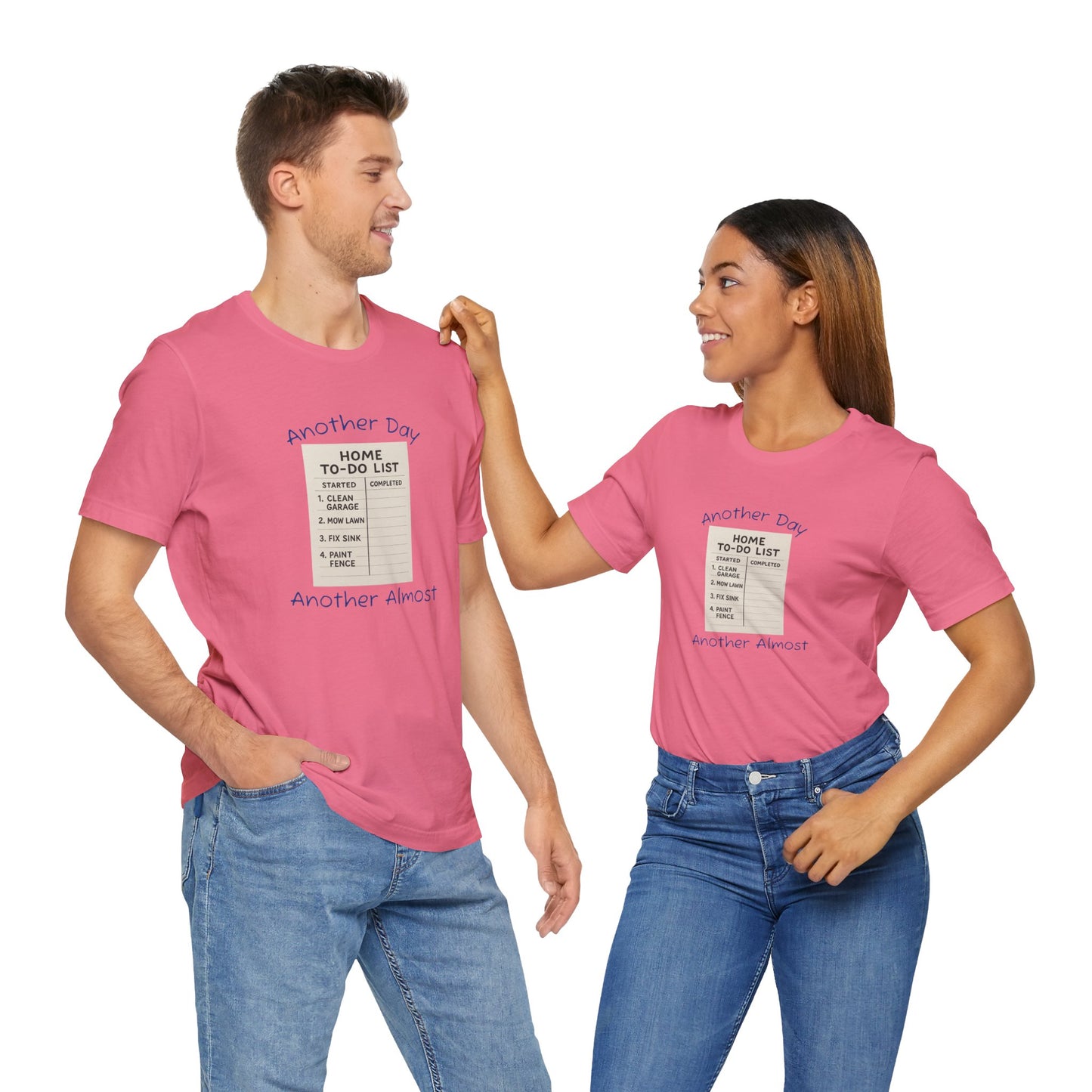 Unisex To-Do List Tee, Casual Motivation Shirt, Daily Reminder Top, Gift for Busy Days, Relaxed Fit Graphic Tee