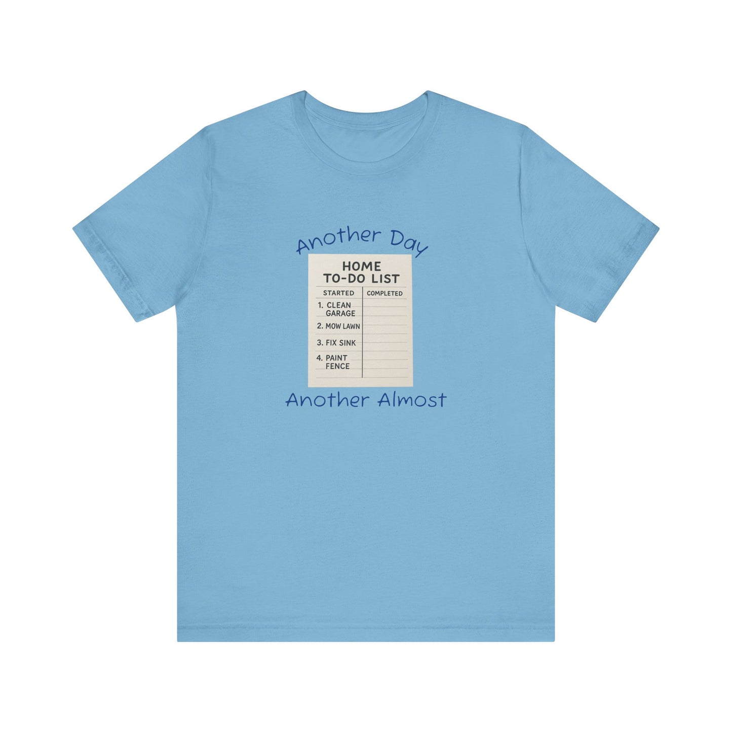 Unisex To-Do List Tee, Casual Motivation Shirt, Daily Reminder Top, Gift for Busy Days, Relaxed Fit Graphic Tee