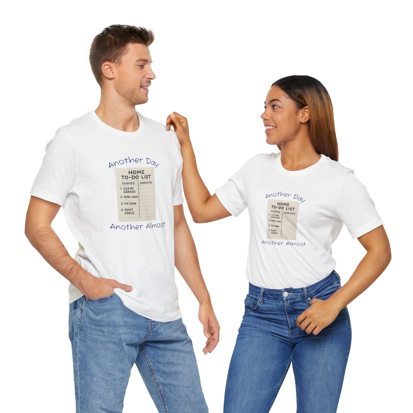 Unisex To-Do List Tee, Casual Motivation Shirt, Daily Reminder Top, Gift for Busy Days, Relaxed Fit Graphic Tee