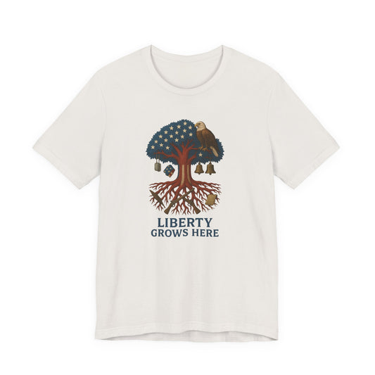 Liberty Grows Here Tree Tee, Casual T-Shirt,  Unisex Fit