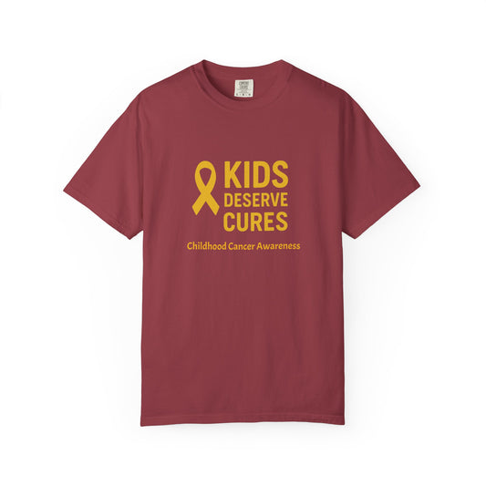 Kids Deserve Cures T-shirt, Childhood Cancer Awareness Tee, Supportive Unisex Shirt, Gift for Advocates, Awareness Event Apparel