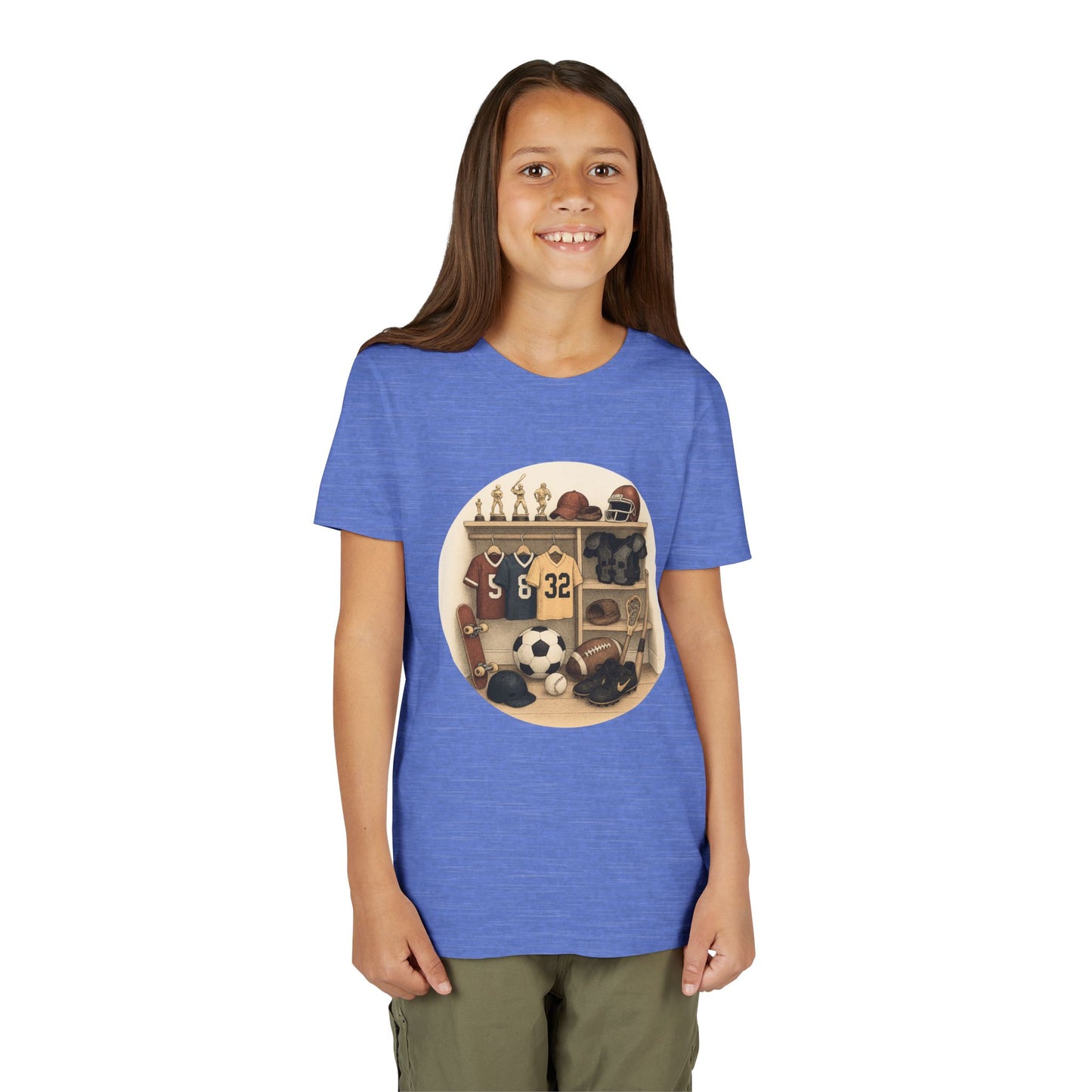 Sports-Themed Youth Short Sleeve Tee | Perfect for Active Kids, Team Spirit, Everyday Wear, Sporty Style