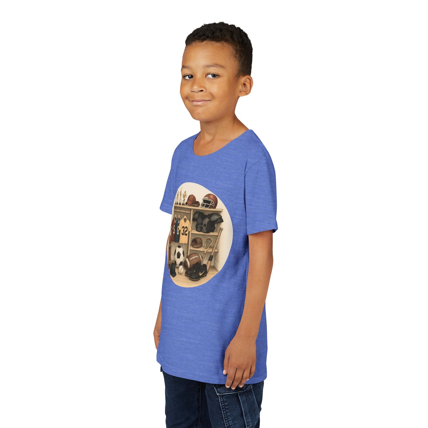 Sports-Themed Youth Short Sleeve Tee | Perfect for Active Kids, Team Spirit, Everyday Wear, Sporty Style