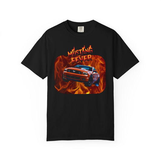 Mustang Hot Fever Unisex T-Shirt | Automotive Gift for Car Lovers | Vintage Style Tee | Summer Outfit | Car Enthusiast Apparel