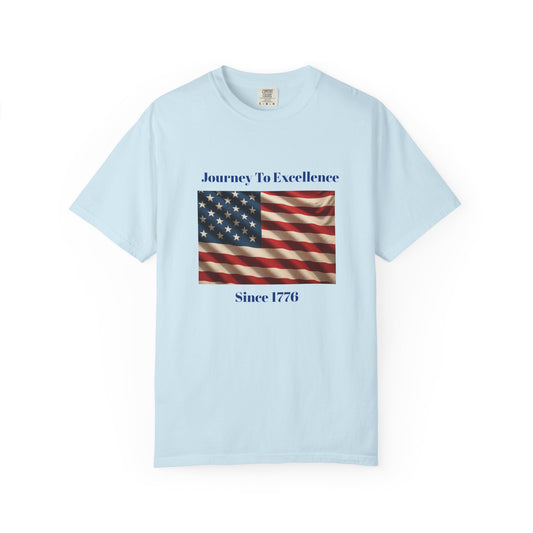 Patriotic Journey T-Shirt, Unisex Graphic Tee, Americana Apparel, Independence Day Gift, Vintage Style Shirt, Casual Everyday Wear